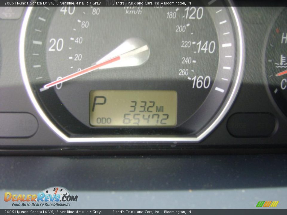 2006 Hyundai Sonata LX V6 Silver Blue Metallic / Gray Photo #19