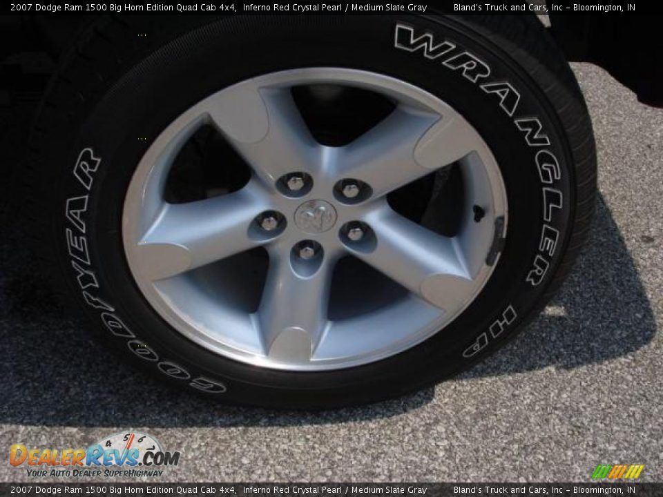2007 Dodge Ram 1500 Big Horn Edition Quad Cab 4x4 Inferno Red Crystal Pearl / Medium Slate Gray Photo #32