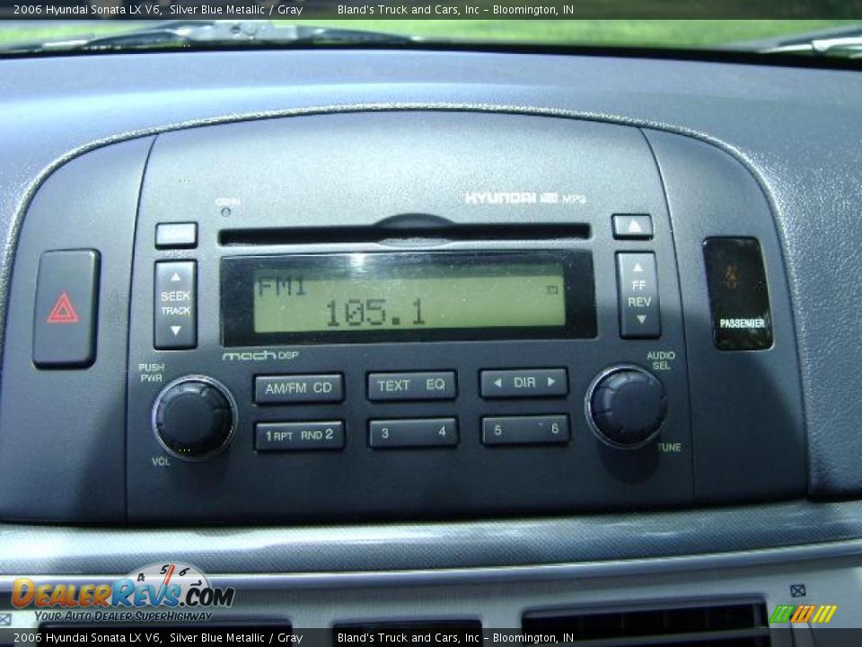 2006 Hyundai Sonata LX V6 Silver Blue Metallic / Gray Photo #20