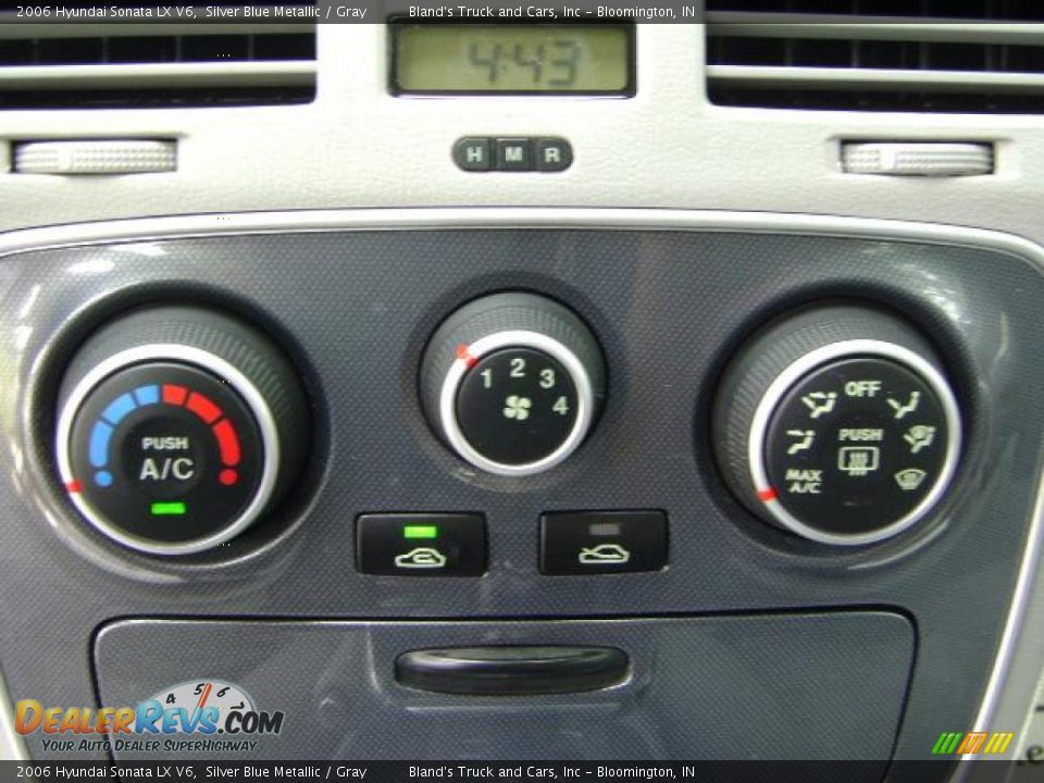2006 Hyundai Sonata LX V6 Silver Blue Metallic / Gray Photo #21