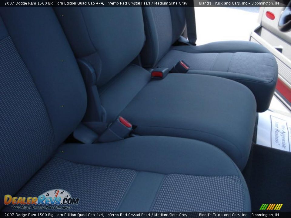 2007 Dodge Ram 1500 Big Horn Edition Quad Cab 4x4 Inferno Red Crystal Pearl / Medium Slate Gray Photo #35