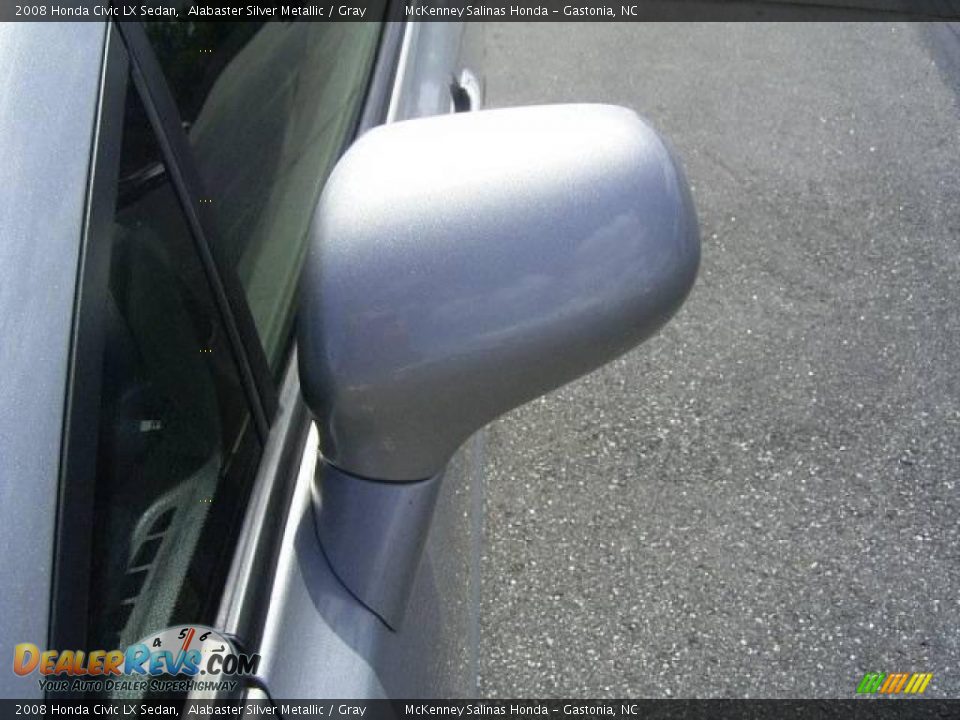 2008 Honda Civic LX Sedan Alabaster Silver Metallic / Gray Photo #3