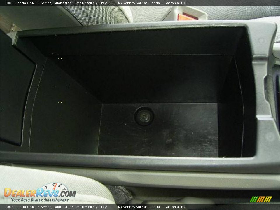 2008 Honda Civic LX Sedan Alabaster Silver Metallic / Gray Photo #30