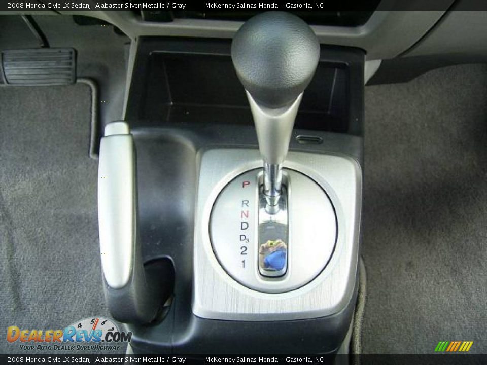 2008 Honda Civic LX Sedan Alabaster Silver Metallic / Gray Photo #32