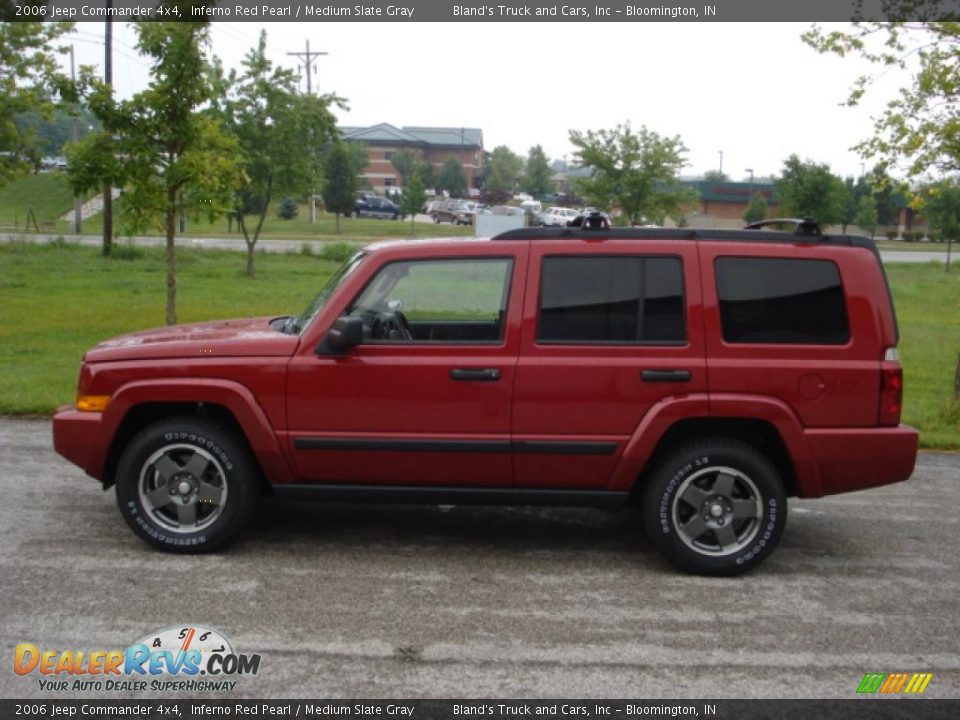 2006 Jeep Commander 4x4 Inferno Red Pearl / Medium Slate Gray Photo #5