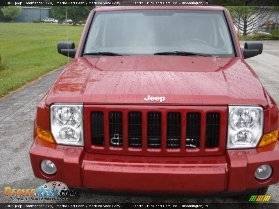 2006 Jeep Commander 4x4 Inferno Red Pearl / Medium Slate Gray Photo #9