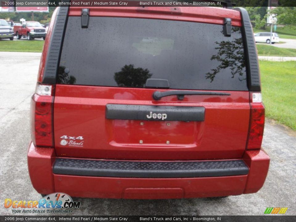 2006 Jeep Commander 4x4 Inferno Red Pearl / Medium Slate Gray Photo #10
