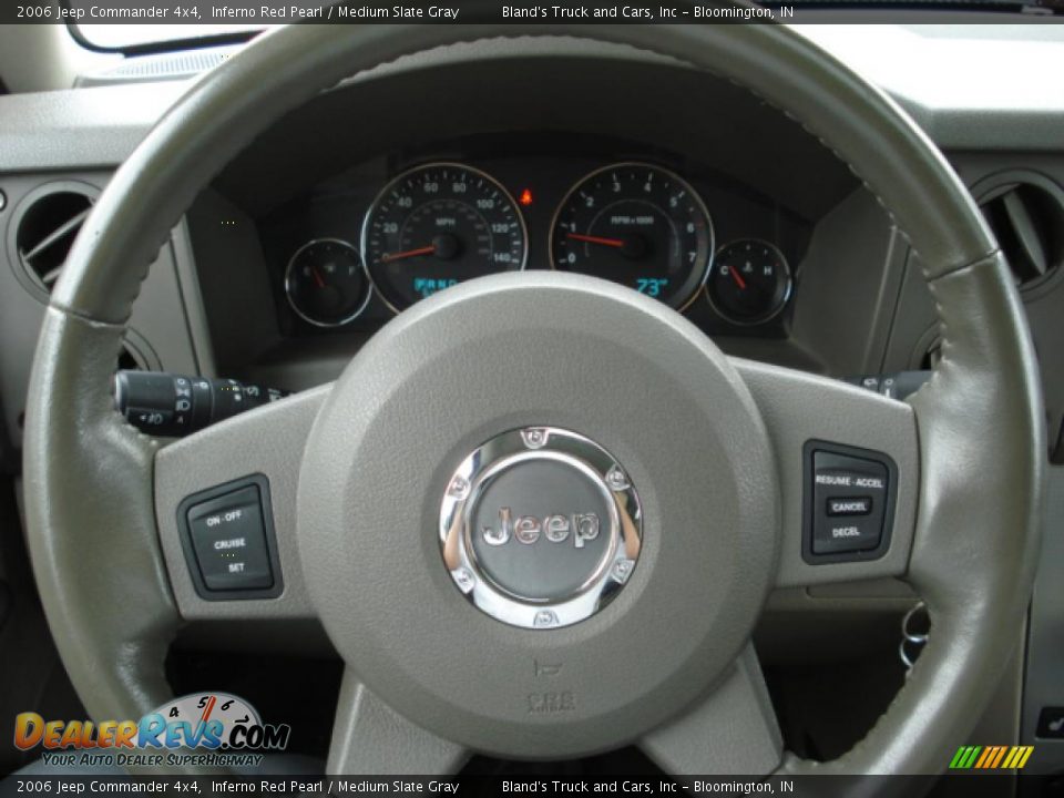 2006 Jeep Commander 4x4 Inferno Red Pearl / Medium Slate Gray Photo #14