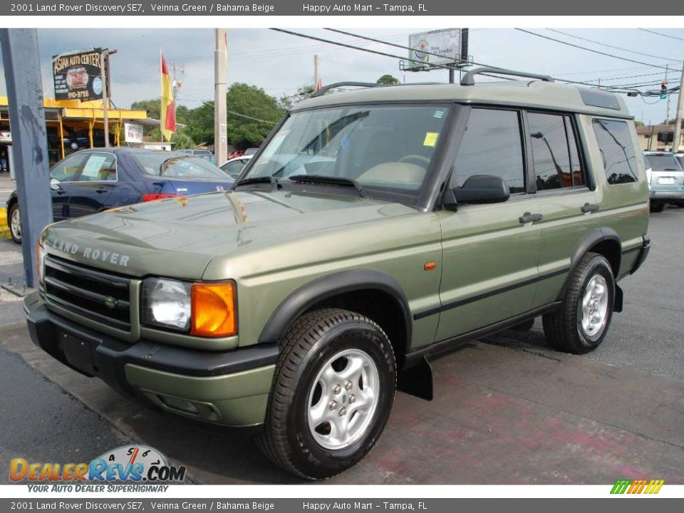 2001 Land Rover Discovery SE7 Veinna Green / Bahama Beige Photo #1