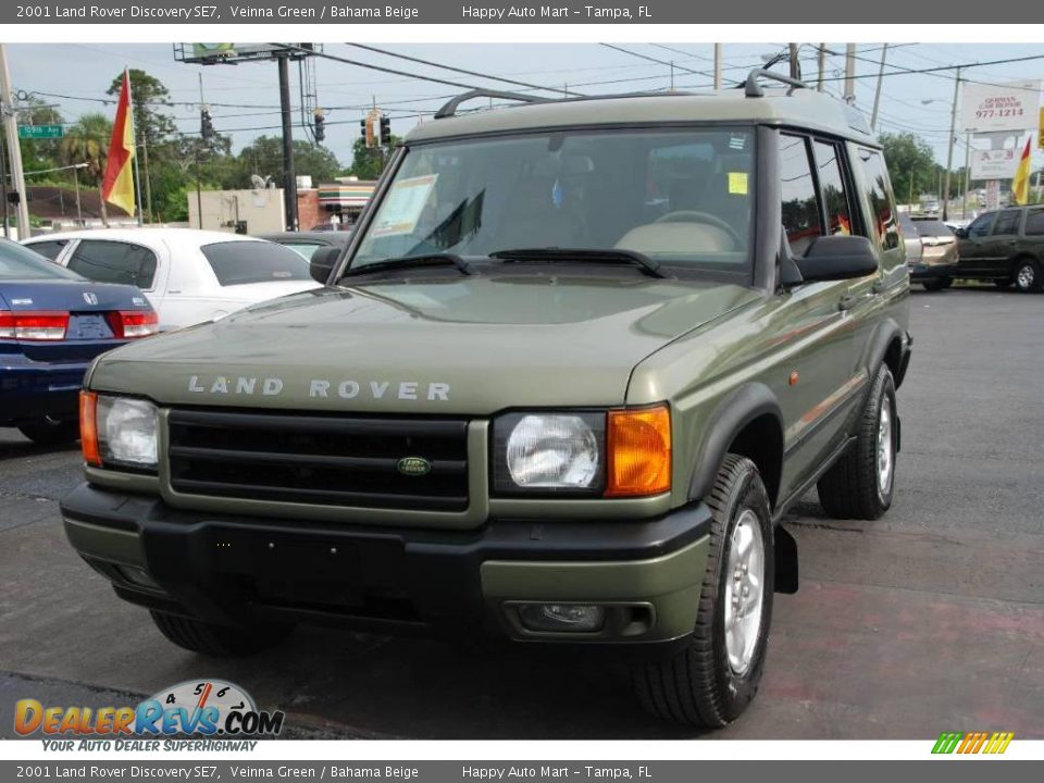 2001 Land Rover Discovery SE7 Veinna Green / Bahama Beige Photo #2