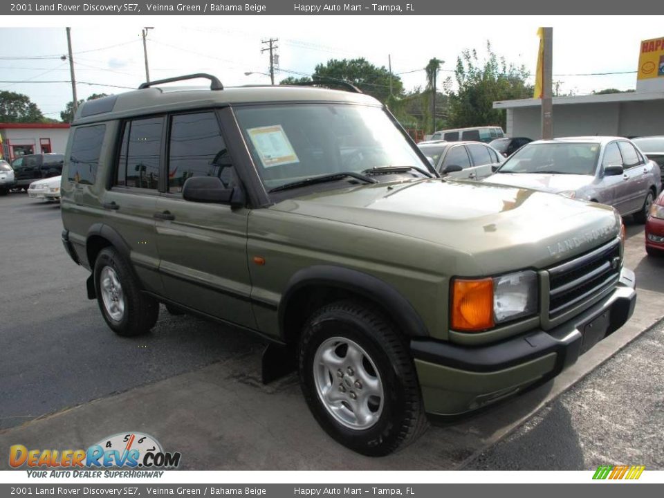 2001 Land Rover Discovery SE7 Veinna Green / Bahama Beige Photo #7