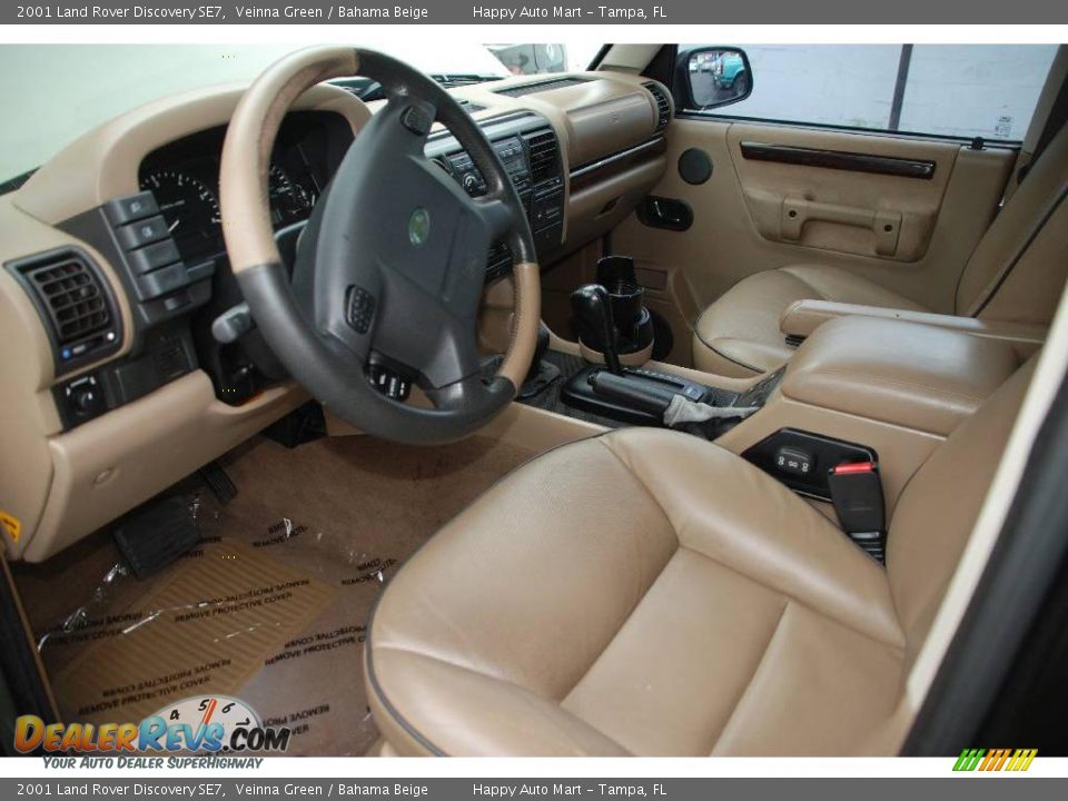 2001 Land Rover Discovery SE7 Veinna Green / Bahama Beige Photo #12