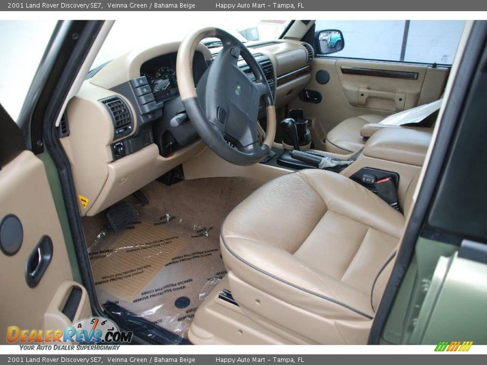 2001 Land Rover Discovery SE7 Veinna Green / Bahama Beige Photo #13