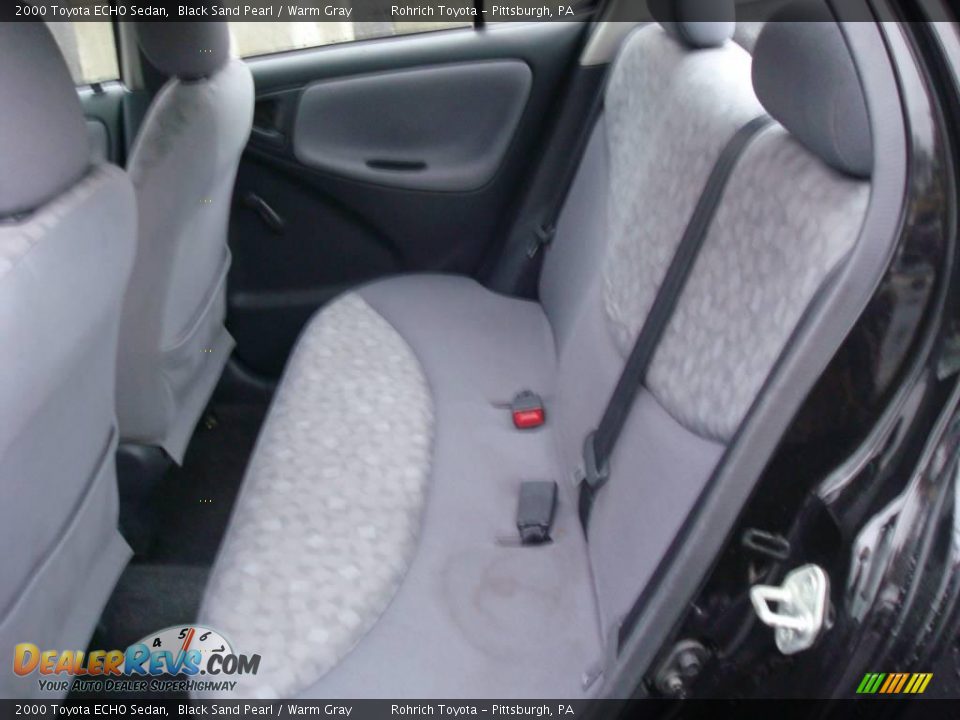 2000 Toyota ECHO Sedan Black Sand Pearl / Warm Gray Photo #11