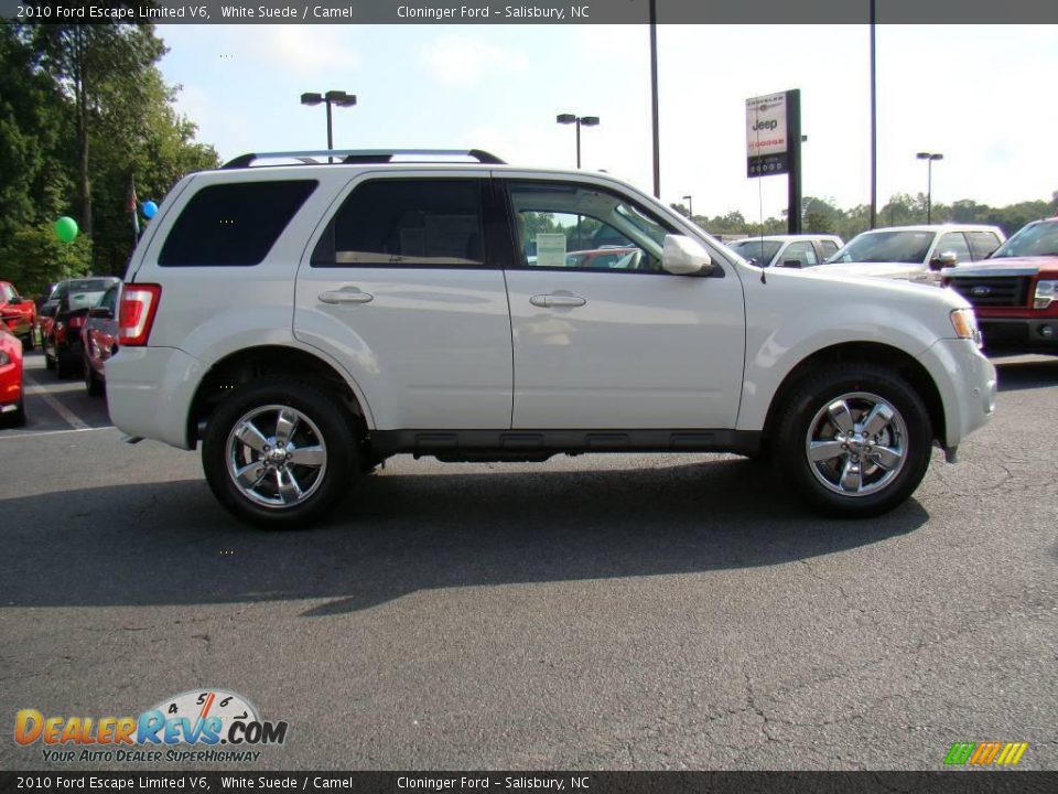 2010 Ford Escape Limited V6 White Suede / Camel Photo #2