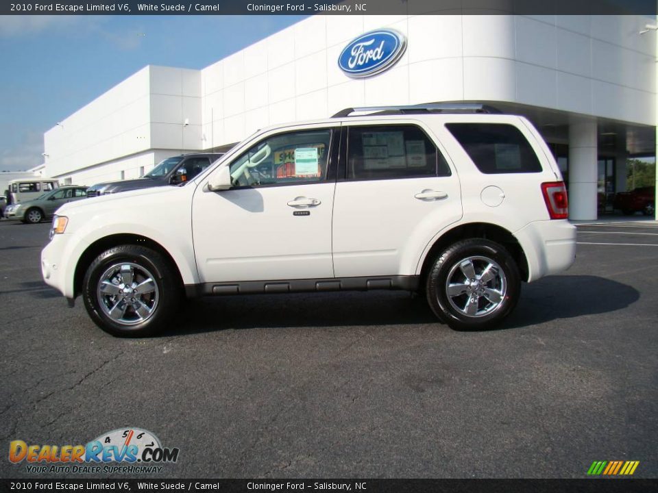 2010 Ford Escape Limited V6 White Suede / Camel Photo #5