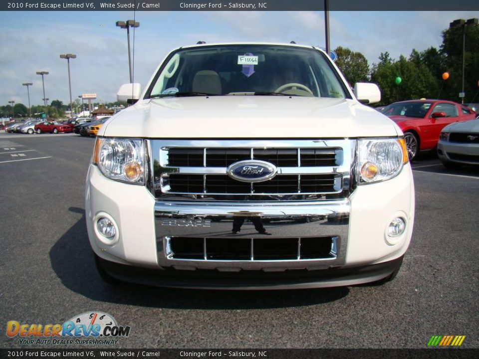 2010 Ford Escape Limited V6 White Suede / Camel Photo #7