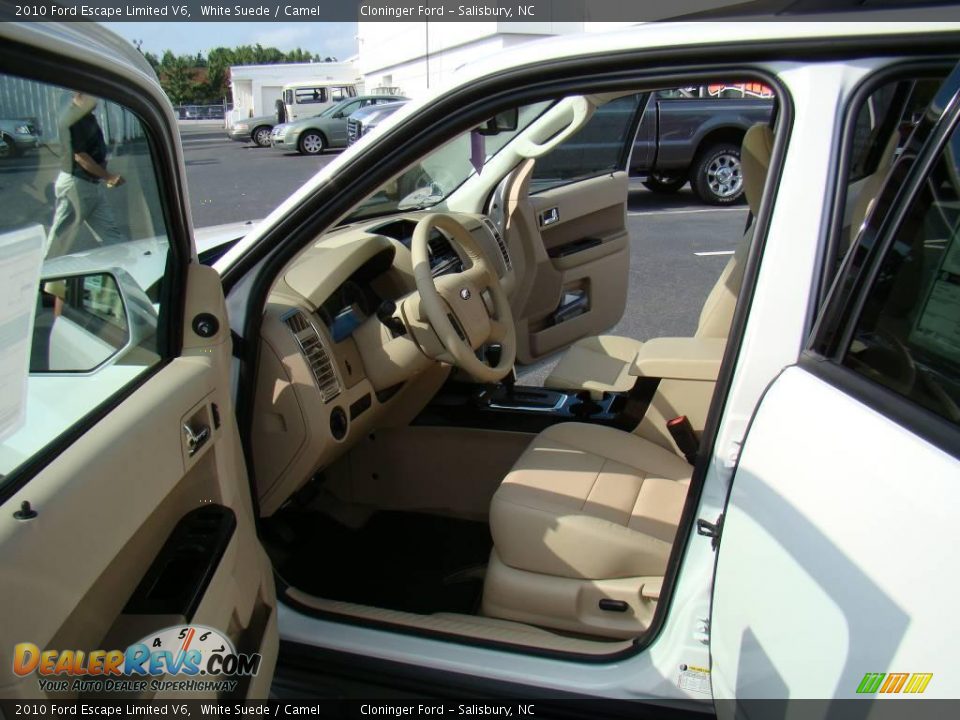 2010 Ford Escape Limited V6 White Suede / Camel Photo #8