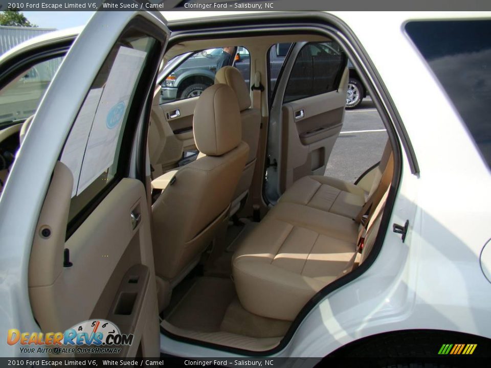 2010 Ford Escape Limited V6 White Suede / Camel Photo #9