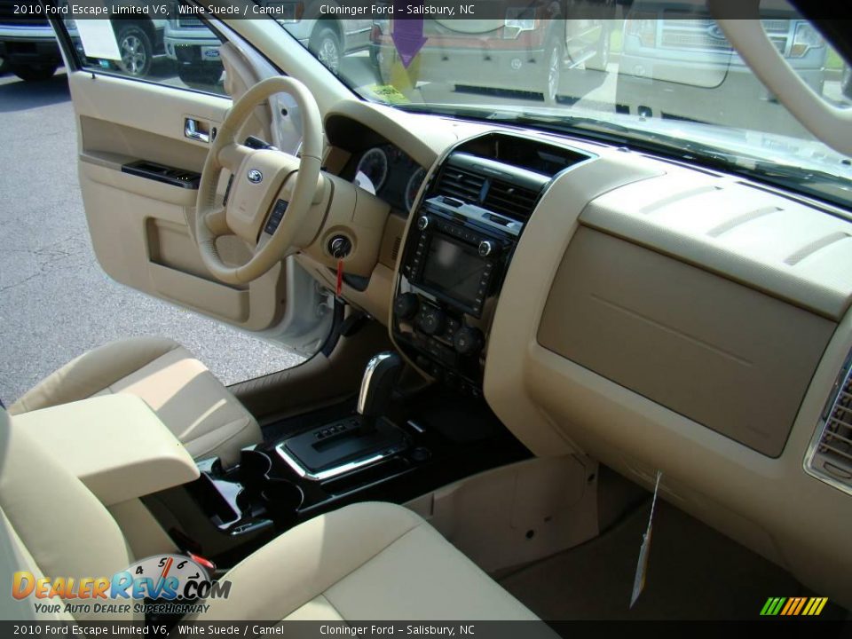 2010 Ford Escape Limited V6 White Suede / Camel Photo #13