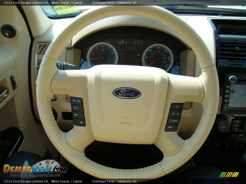 2010 Ford Escape Limited V6 White Suede / Camel Photo #21