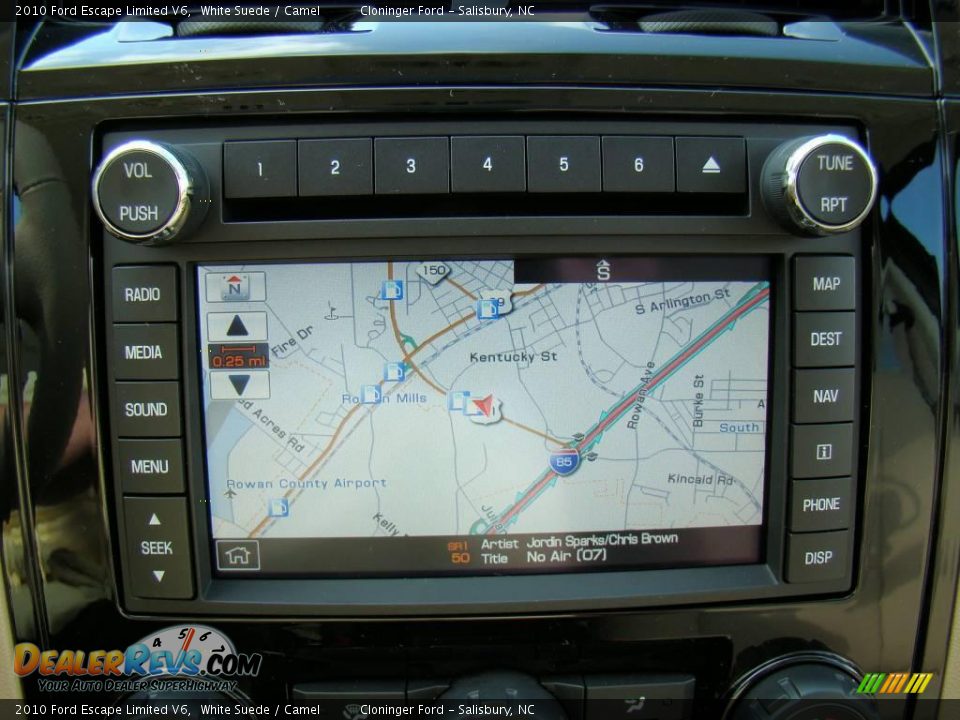 2010 Ford Escape Limited V6 White Suede / Camel Photo #23