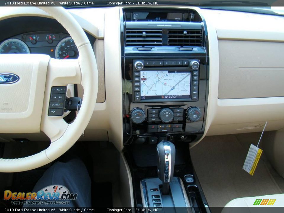 2010 Ford Escape Limited V6 White Suede / Camel Photo #29