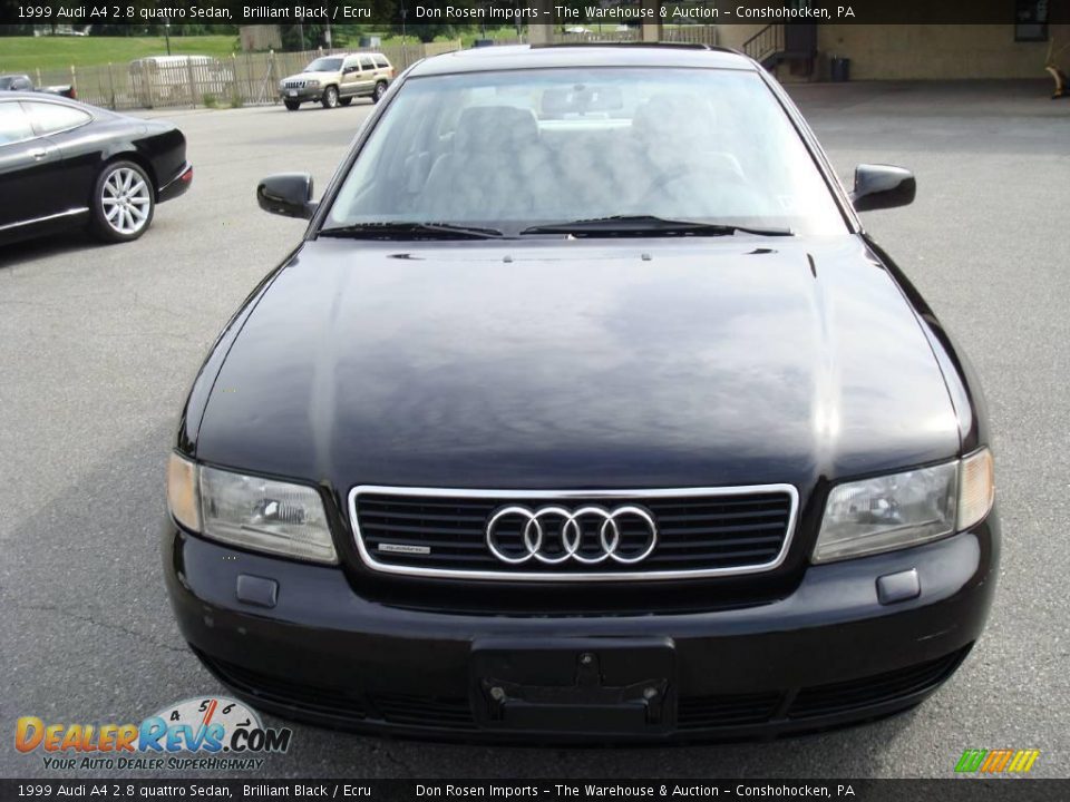 1999 Audi A4 2.8 quattro Sedan Brilliant Black / Ecru Photo #3