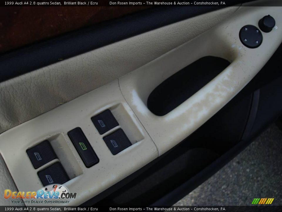 1999 Audi A4 2.8 quattro Sedan Brilliant Black / Ecru Photo #14