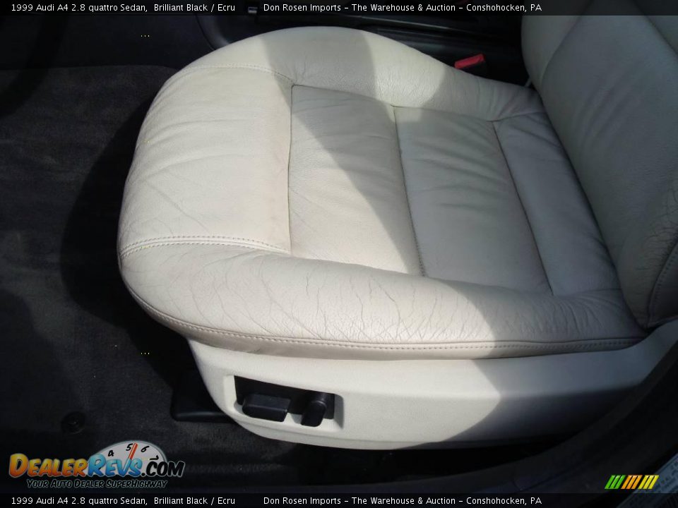 1999 Audi A4 2.8 quattro Sedan Brilliant Black / Ecru Photo #15