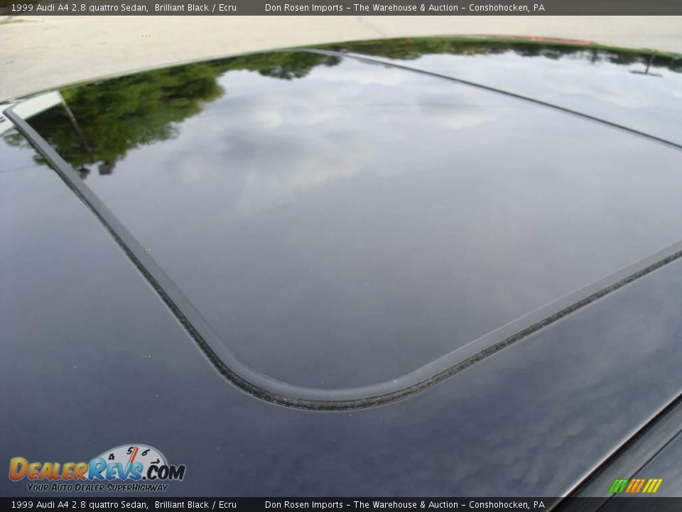 1999 Audi A4 2.8 quattro Sedan Brilliant Black / Ecru Photo #17