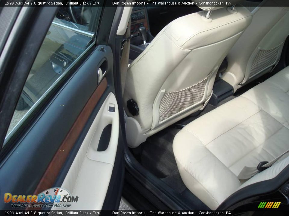 1999 Audi A4 2.8 quattro Sedan Brilliant Black / Ecru Photo #22