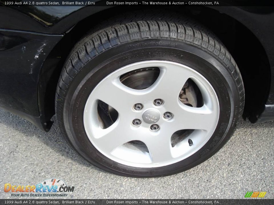 1999 Audi A4 2.8 quattro Sedan Brilliant Black / Ecru Photo #28