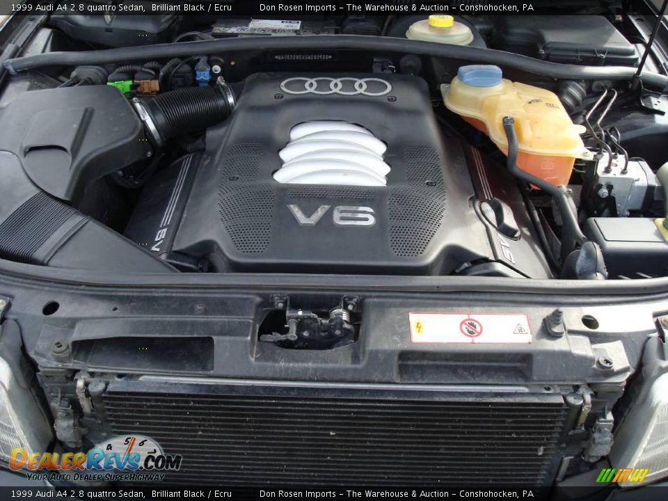 1999 Audi A4 2.8 quattro Sedan Brilliant Black / Ecru Photo #30