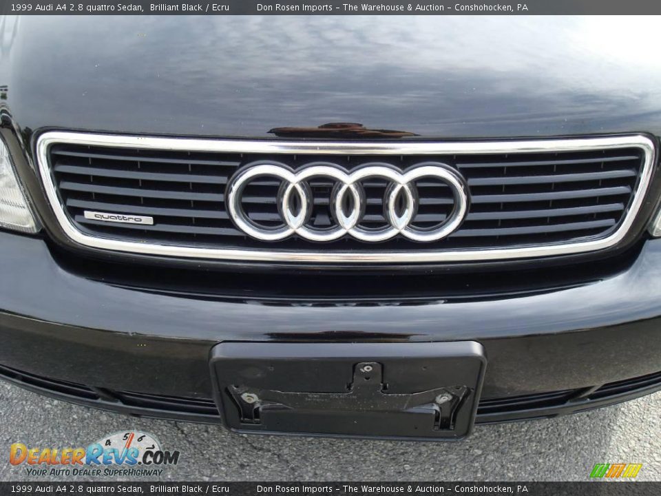 1999 Audi A4 2.8 quattro Sedan Brilliant Black / Ecru Photo #32