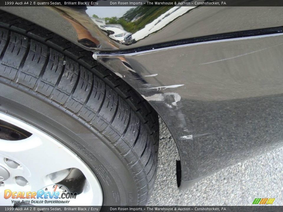 1999 Audi A4 2.8 quattro Sedan Brilliant Black / Ecru Photo #33
