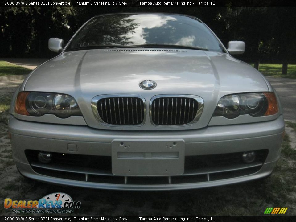 2000 BMW 3 Series 323i Convertible Titanium Silver Metallic / Grey Photo #1