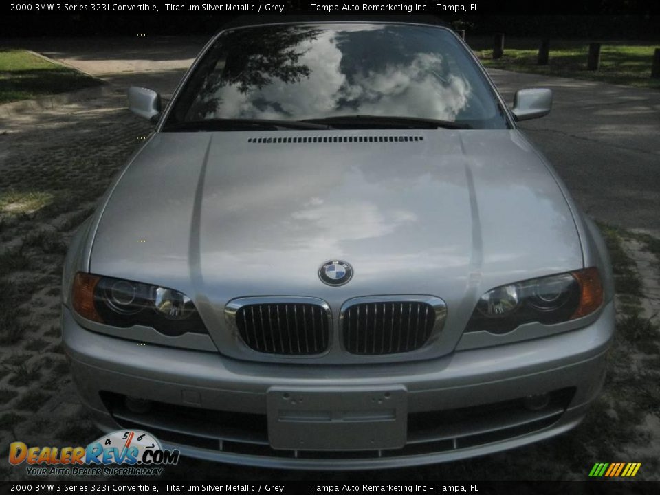 2000 BMW 3 Series 323i Convertible Titanium Silver Metallic / Grey Photo #2