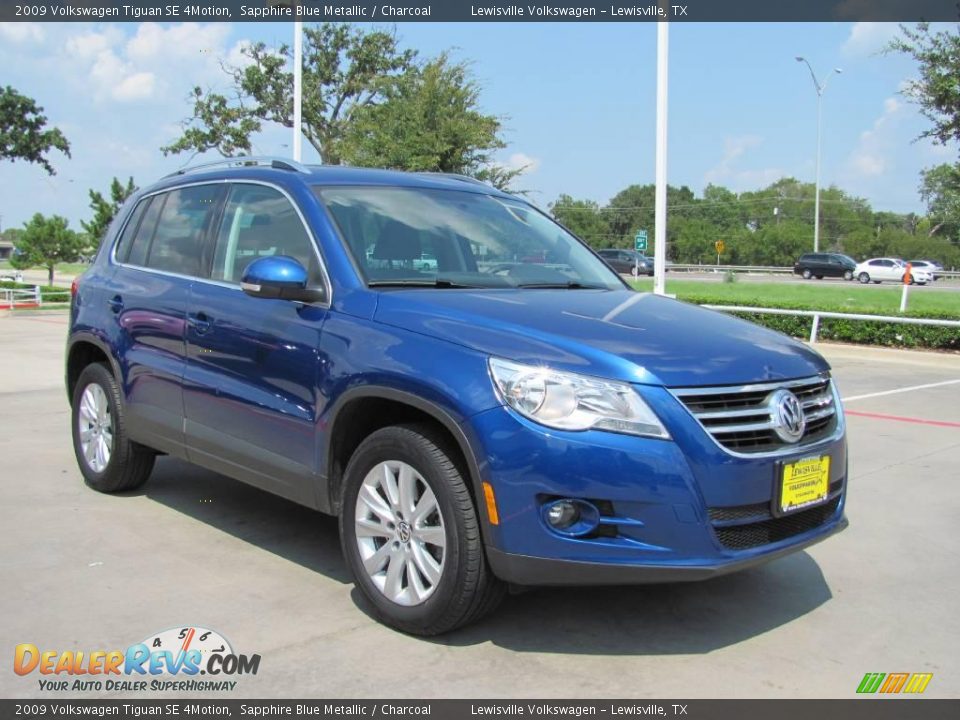 2009 Volkswagen Tiguan SE 4Motion Sapphire Blue Metallic / Charcoal Photo #7