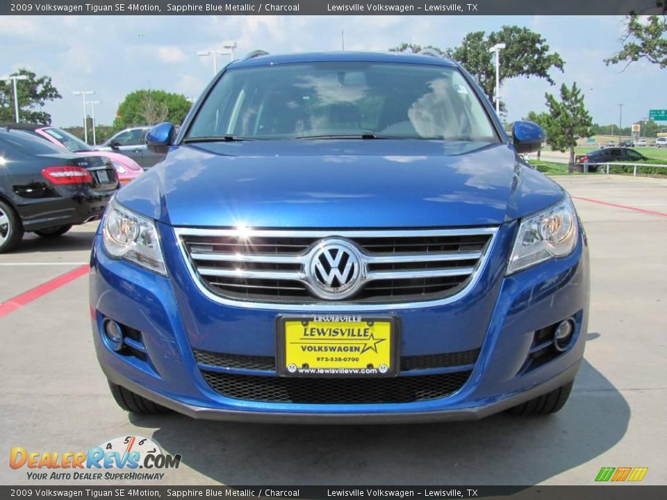2009 Volkswagen Tiguan SE 4Motion Sapphire Blue Metallic / Charcoal Photo #8