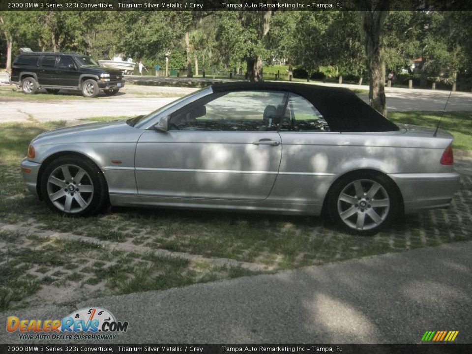 2000 BMW 3 Series 323i Convertible Titanium Silver Metallic / Grey Photo #7
