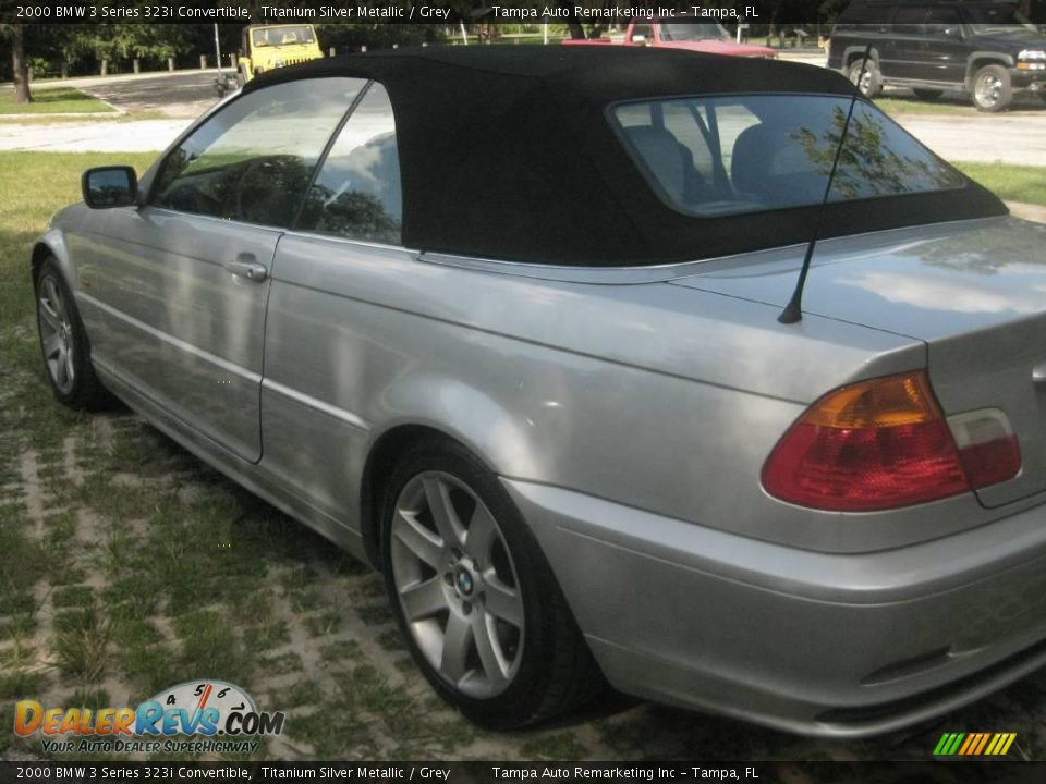 2000 BMW 3 Series 323i Convertible Titanium Silver Metallic / Grey Photo #9
