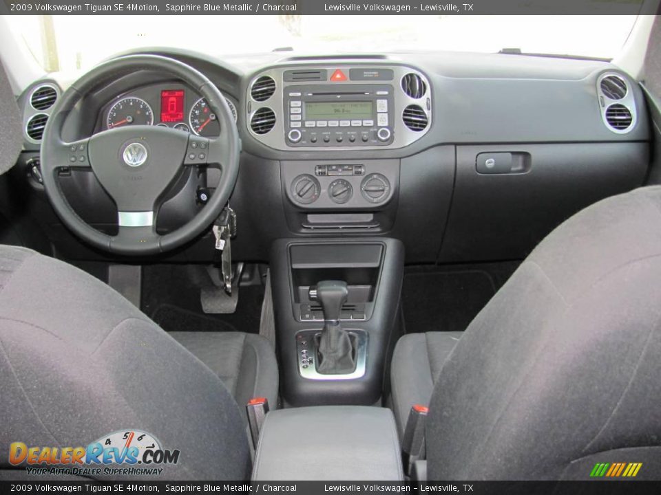 2009 Volkswagen Tiguan SE 4Motion Sapphire Blue Metallic / Charcoal Photo #13