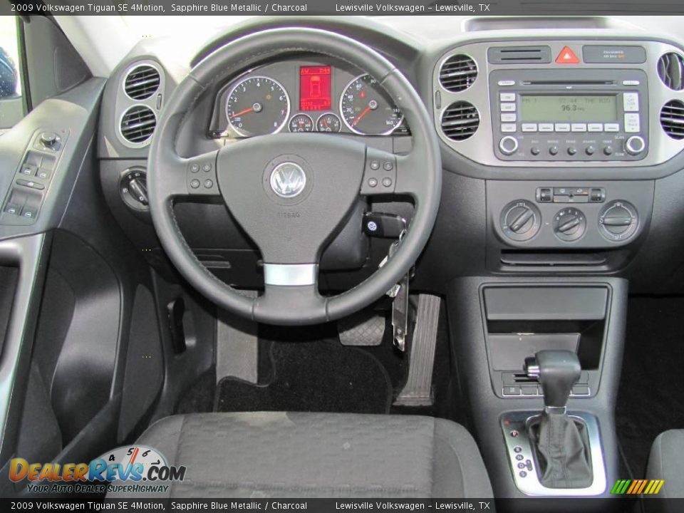 2009 Volkswagen Tiguan SE 4Motion Sapphire Blue Metallic / Charcoal Photo #14