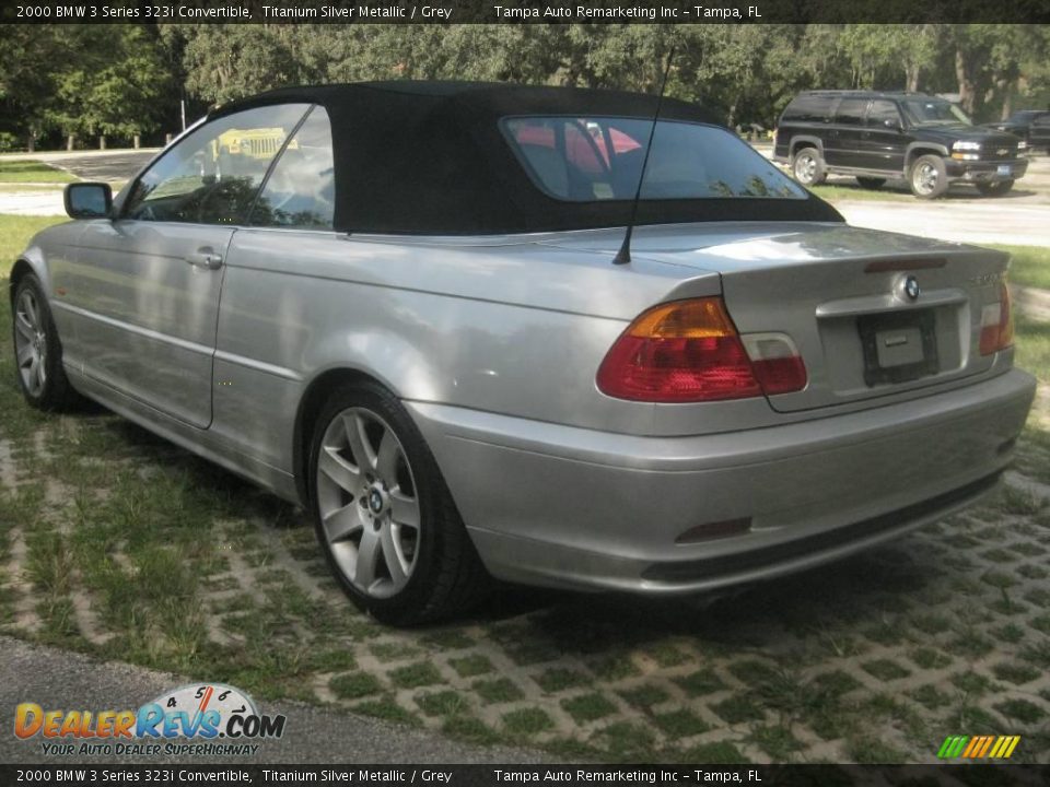 2000 BMW 3 Series 323i Convertible Titanium Silver Metallic / Grey Photo #11