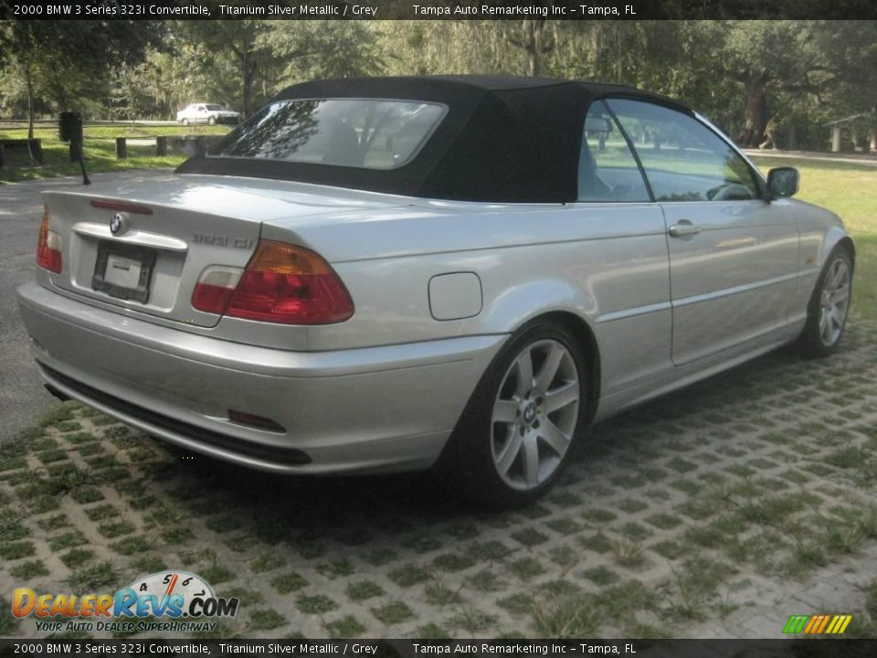 2000 BMW 3 Series 323i Convertible Titanium Silver Metallic / Grey Photo #12