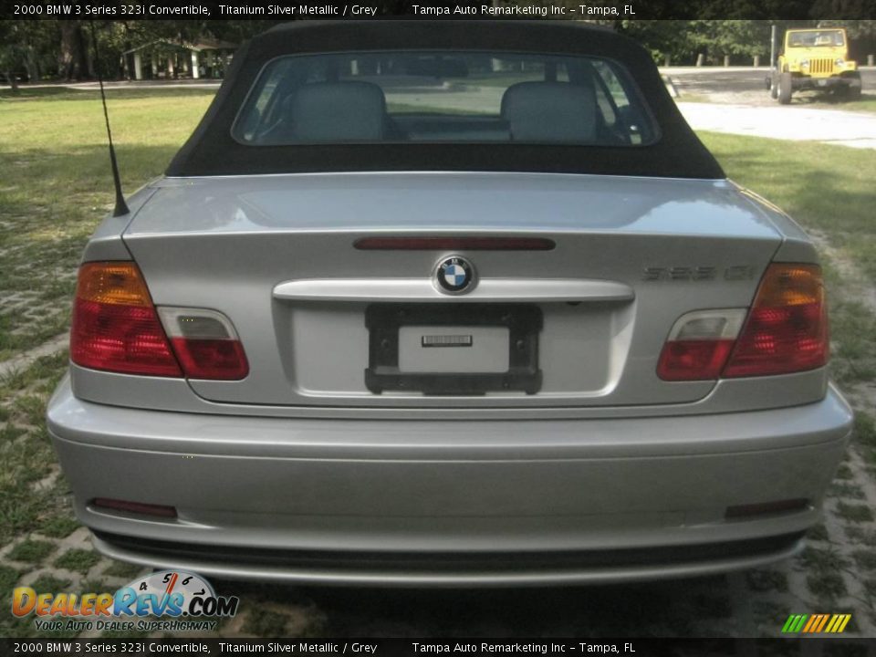2000 BMW 3 Series 323i Convertible Titanium Silver Metallic / Grey Photo #13
