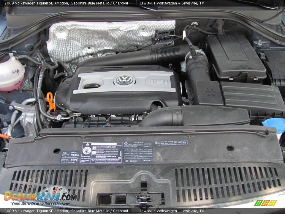 2009 Volkswagen Tiguan SE 4Motion Sapphire Blue Metallic / Charcoal Photo #17