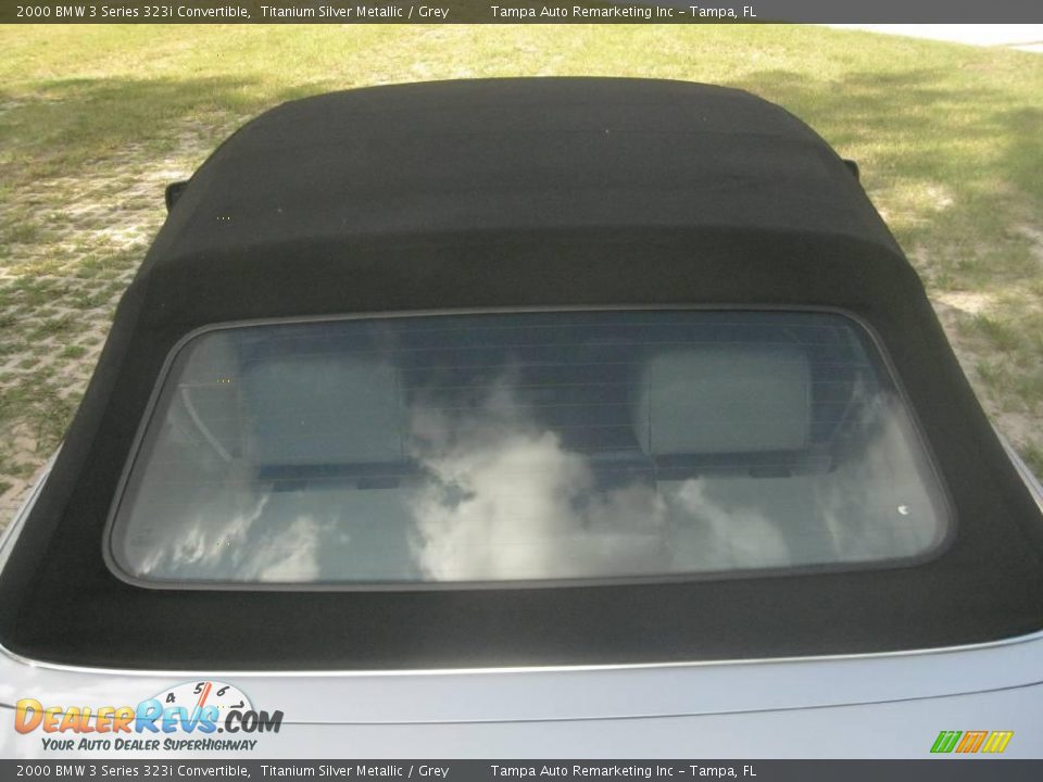 2000 BMW 3 Series 323i Convertible Titanium Silver Metallic / Grey Photo #14