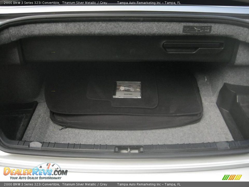 2000 BMW 3 Series 323i Convertible Titanium Silver Metallic / Grey Photo #15